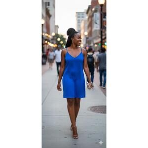 J.Crew Royal Blue Strappy Slip Dress – Size 6